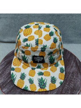 Pineapple Print Adjustable Cap With Strapback Design Lightweight & Breathable Fa
